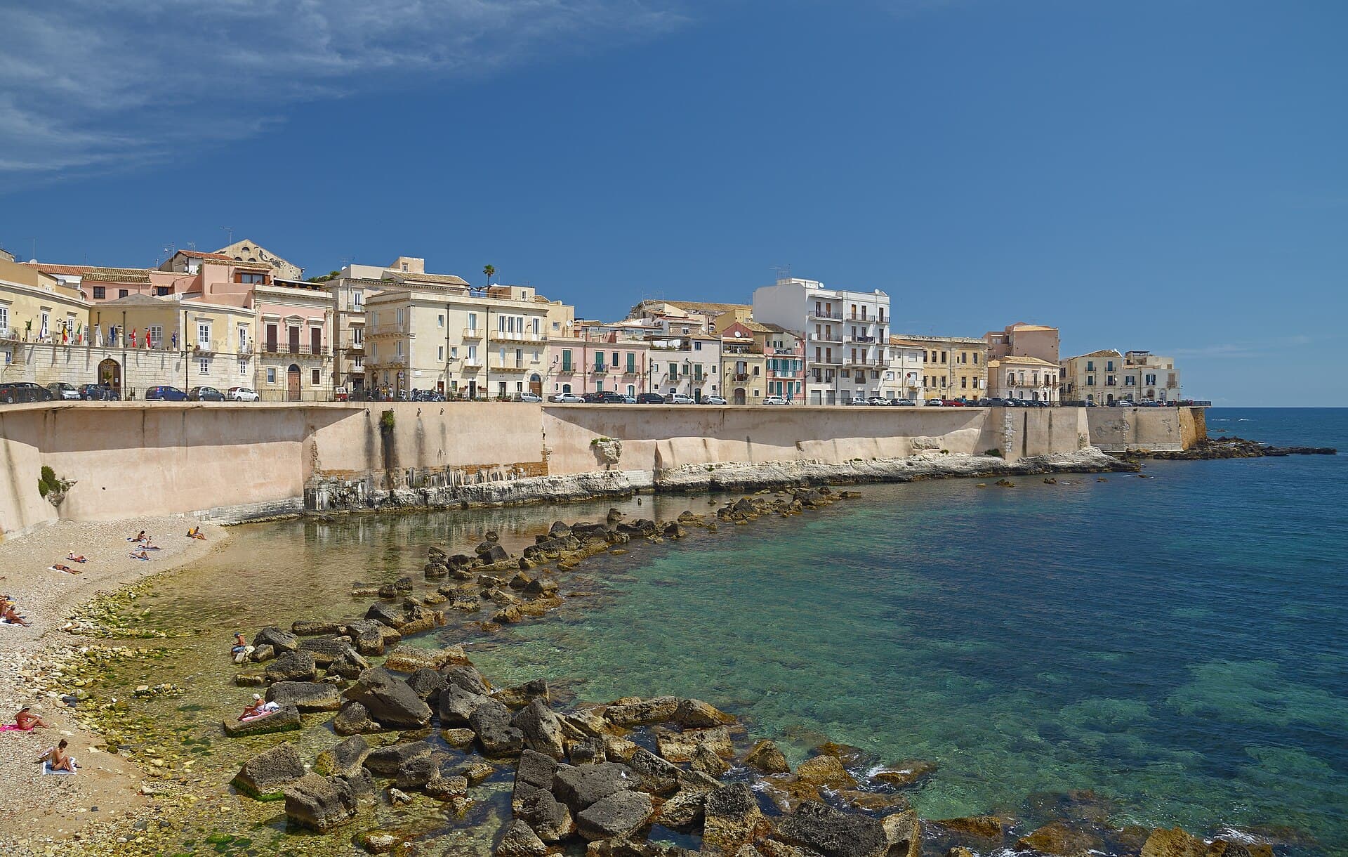 Lungomare di Levante sur l'île d'Ortygie à Syracuse, Sicile